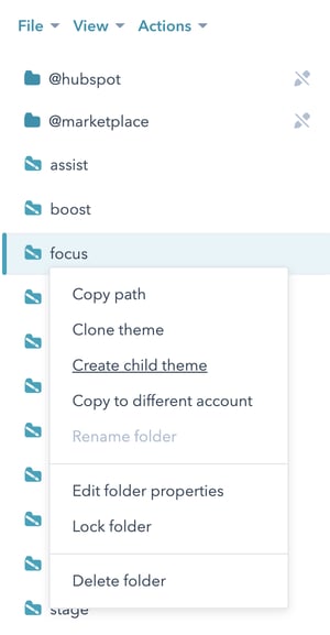 create-child-theme-right-click